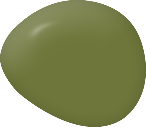 Secret Garden olive avocado green paint color swatch by Country Chic Paint
